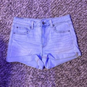 American Eagle jean shorts. Light wash color